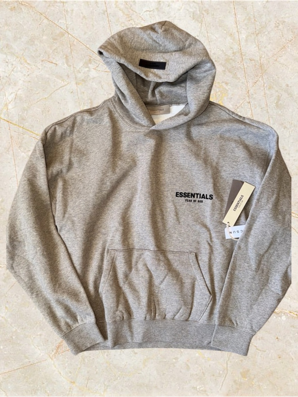 Fear of God Essentials Grey Hooded Sweatshirt